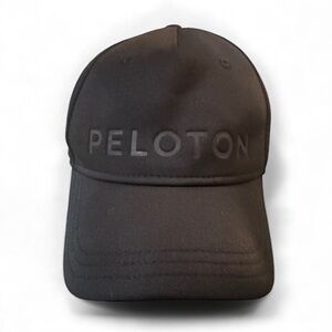 Peloton Black Baseball Cap Hat Ball Cap Black with Adjustable Back Strap NWOT